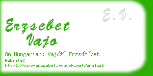 erzsebet vajo business card